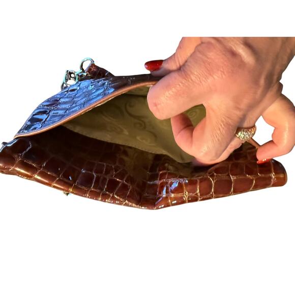 Brighton brown patent shoulderbag - Picture 7 of 10